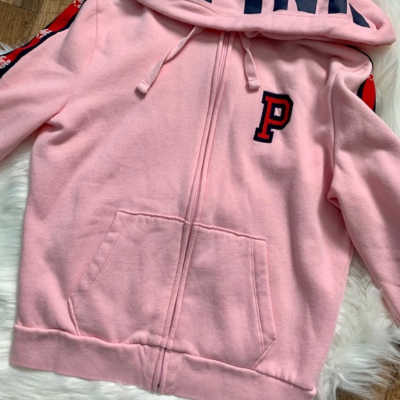 ❌SOLD❌VS PINK Perfect Full Zip Hoodie - Picture 4 of 5